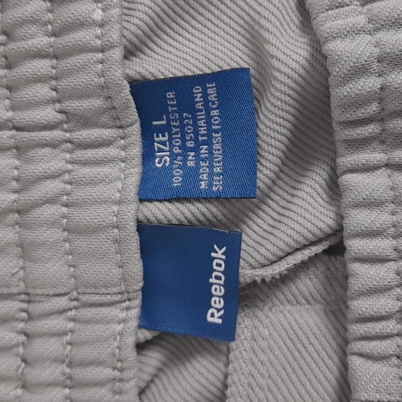 Reebok Loose Track Pants Size Large Gray #58 - Picture 7 of 9